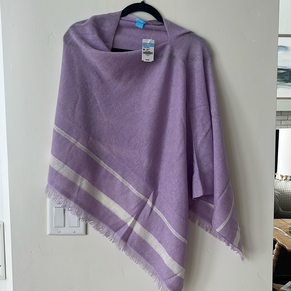 J. McLaughlin cashmere Luana Poncho in Lavender